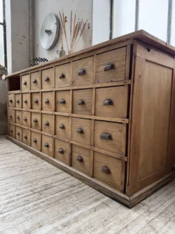 Meuble de métier pin XL années 50