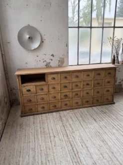 Meuble de métier pin XL années 50