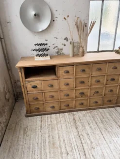 Meuble de métier pin XL années 50