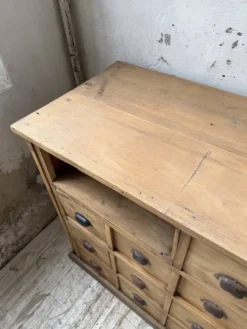 Meuble de métier pin XL années 50