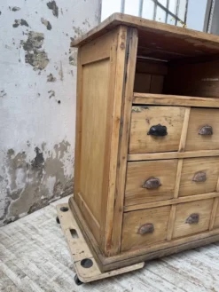 Meuble de métier pin XL années 50