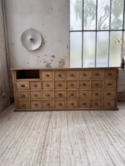 Meuble de métier pin XL années 50