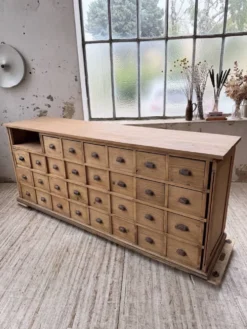 Meuble de métier pin XL années 50