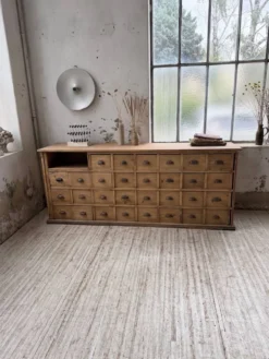 Meuble de métier pin XL années 50