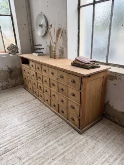 Meuble de métier pin XL années 50