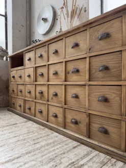 Meuble de métier pin XL années 50