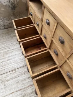 Meuble de métier pin XL années 50