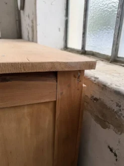Meuble de métier pin XL années 50