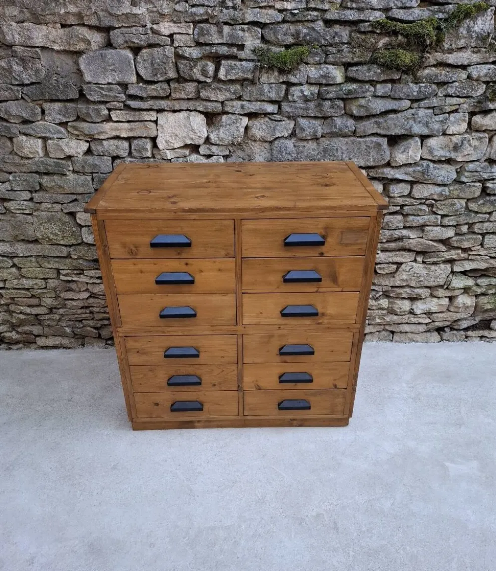 Meuble de métiers à 12 tiroirs