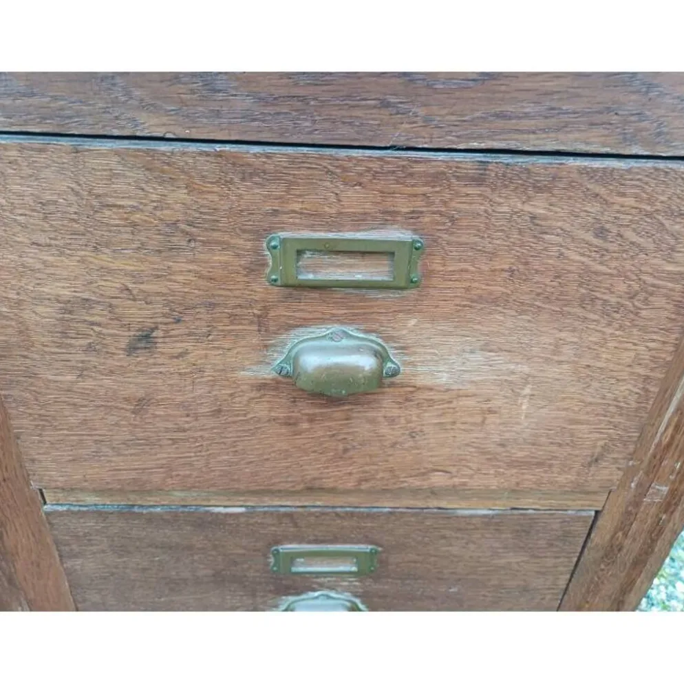 Meuble de métier table de drapier chêne année 30