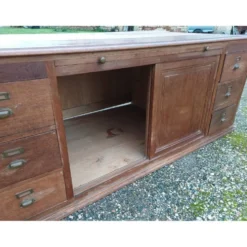 Meuble de métier table de drapier chêne année 30