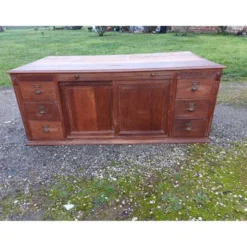 Meuble de métier table de drapier chêne année 30