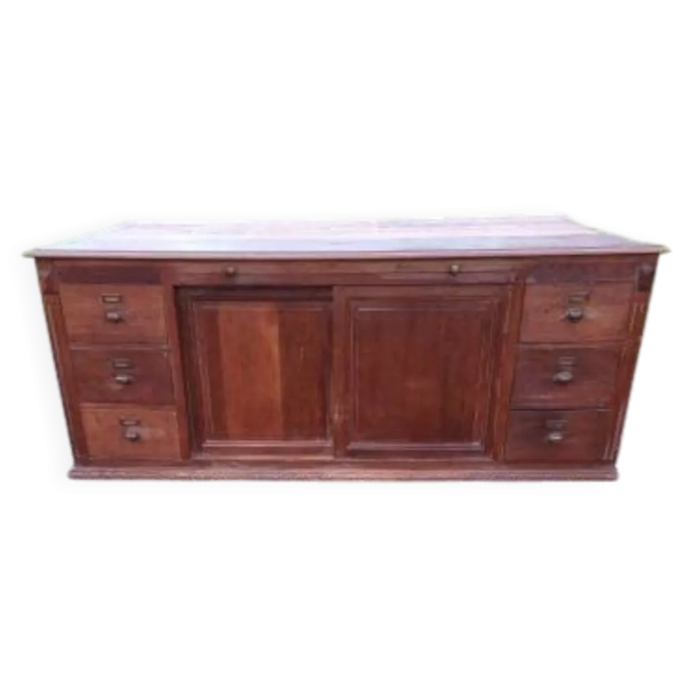 Meuble de métier table de drapier chêne année 30