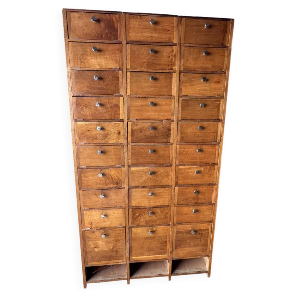 Meuble de Notaire à Clapets (meuble métier vintage)