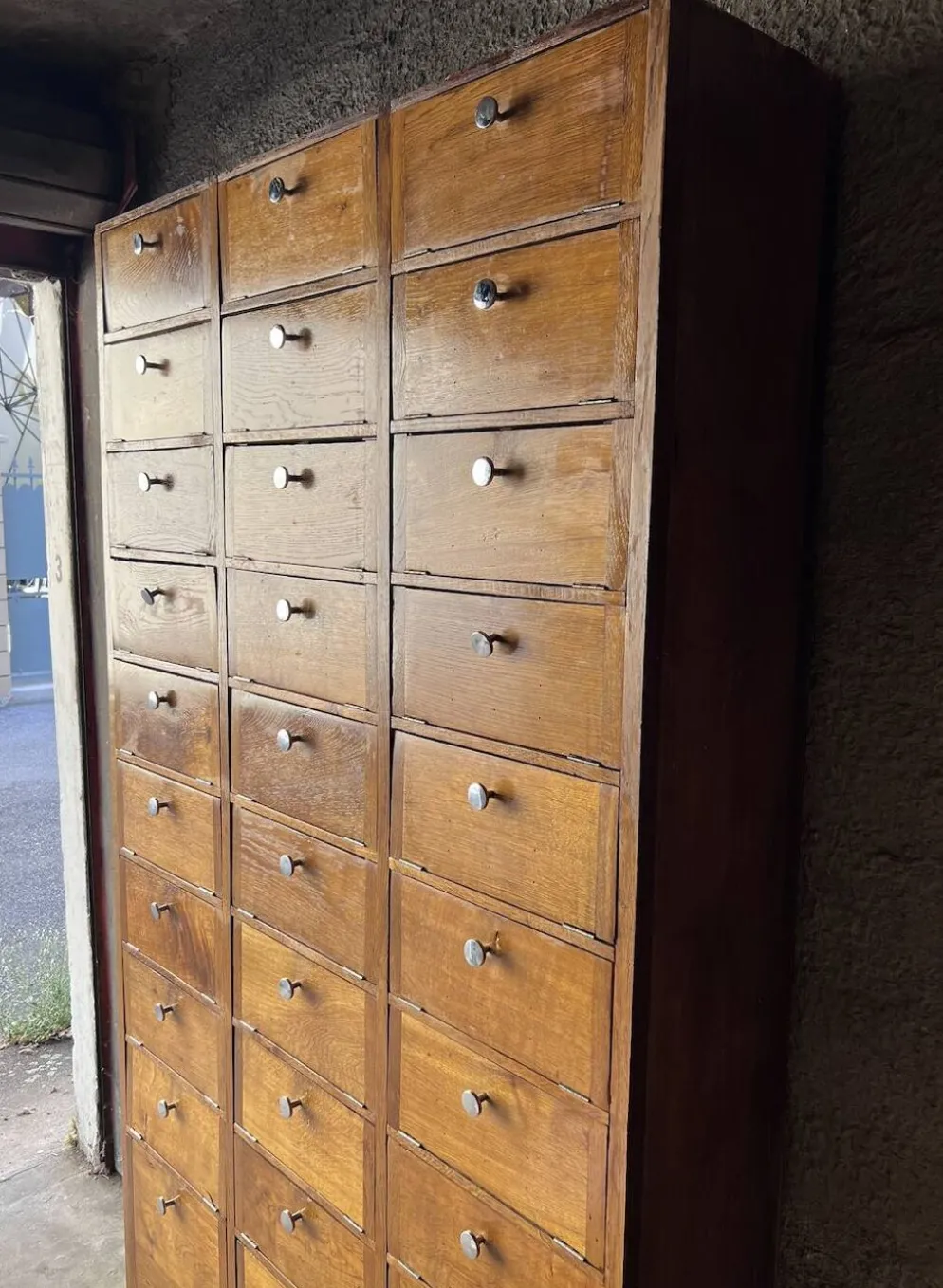 Meuble de Notaire à Clapets (meuble métier vintage)