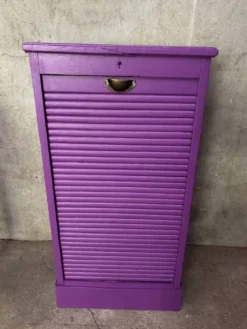 Meuble de notaire, classeur violet