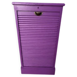 Meuble de notaire, classeur violet