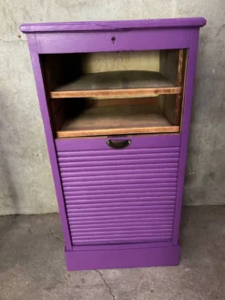 Meuble de notaire, classeur violet