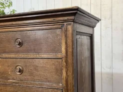 Meuble de notaire à 18 tiroirs en chêne et sapin début XXème