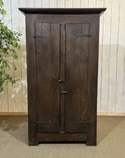 Meuble d'entrée, vestiaire breton en chêne et châtaignier 19ème