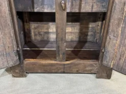 Meuble d'entrée, vestiaire breton en chêne et châtaignier 19ème