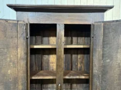 Meuble d'entrée, vestiaire breton en chêne et châtaignier 19ème