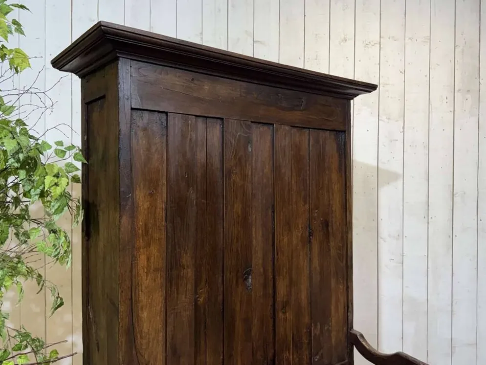Meuble d'entrée, vestiaire breton en chêne et châtaignier 19ème