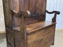Meuble d'entrée, vestiaire breton en chêne et châtaignier 19ème
