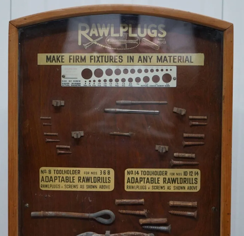 Meuble de présentation Rawl années 1950 avec tiroirs et vitrine
