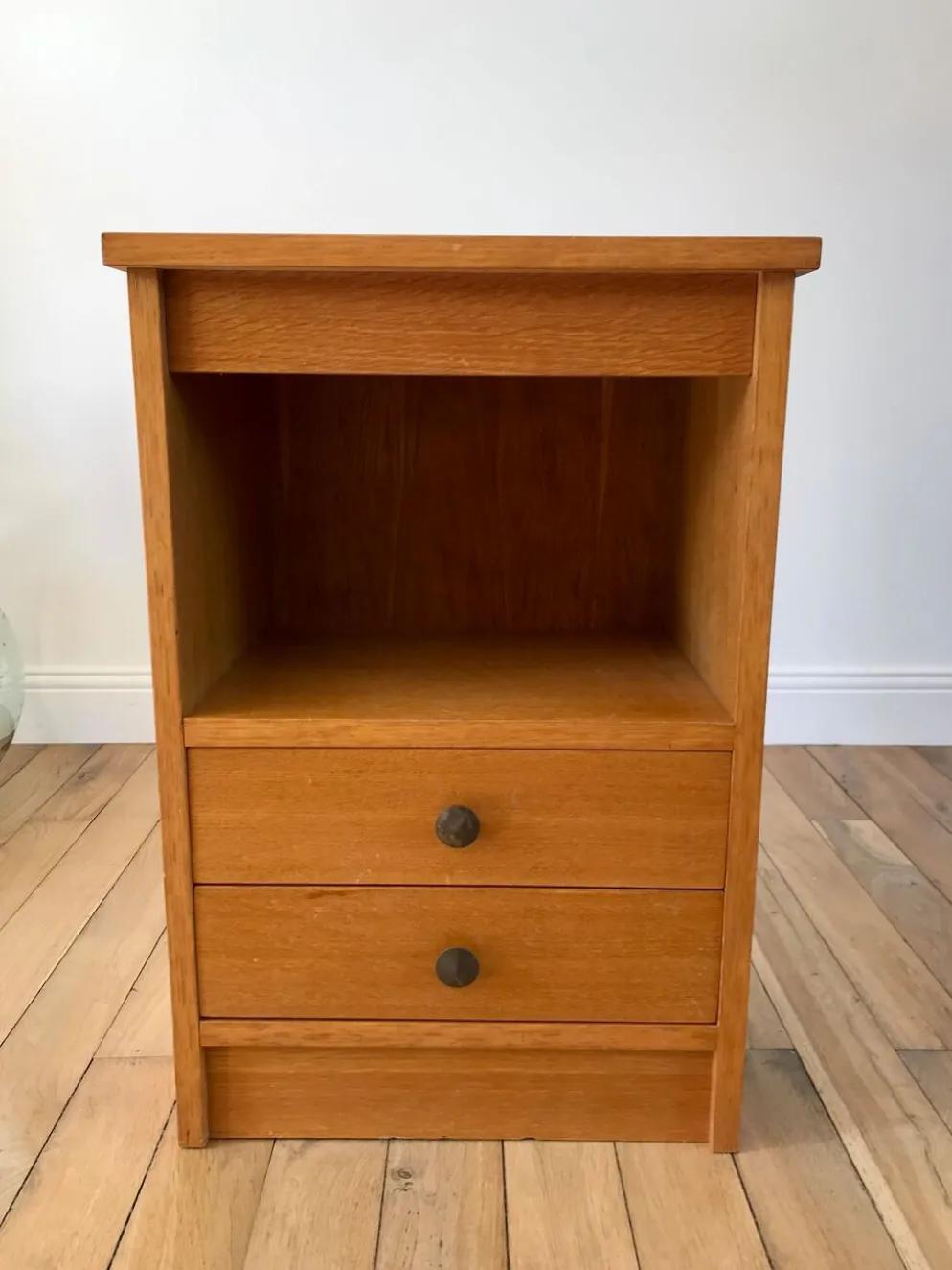 Meuble de rangement chêne années 50
