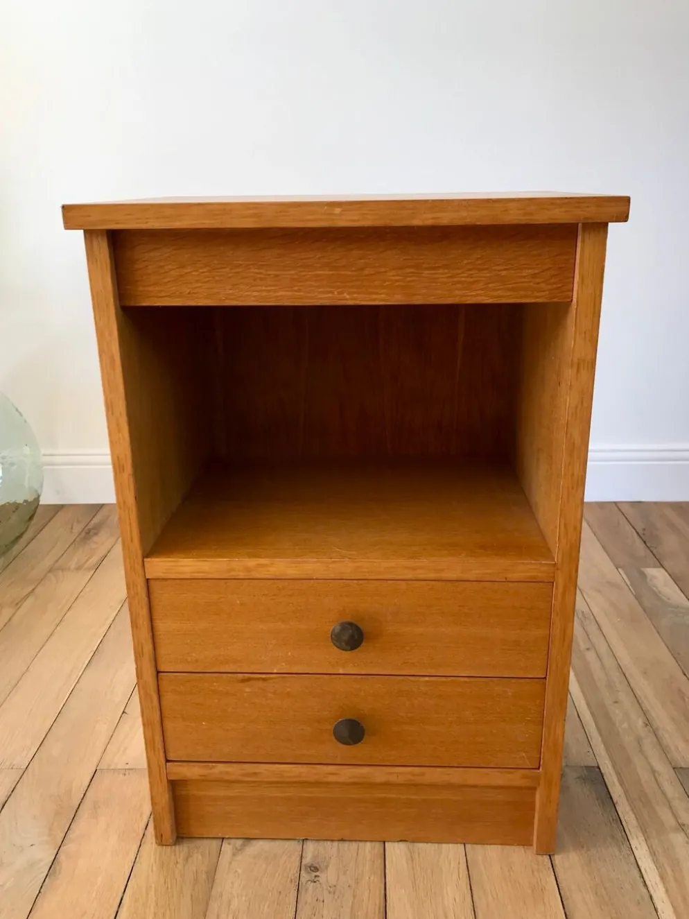 Meuble de rangement chêne années 50