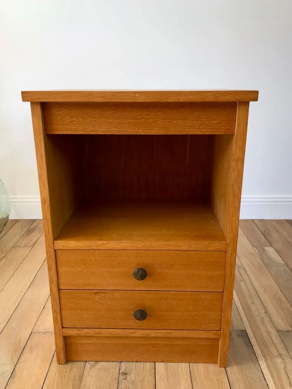 Meuble de rangement chêne années 50