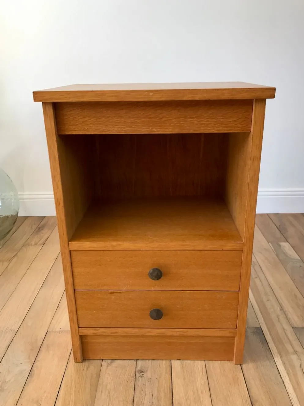 Meuble de rangement chêne années 50
