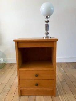 Meuble de rangement chêne années 50