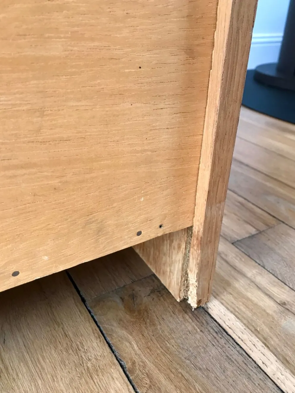 Meuble de rangement chêne années 50