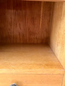 Meuble de rangement chêne années 50