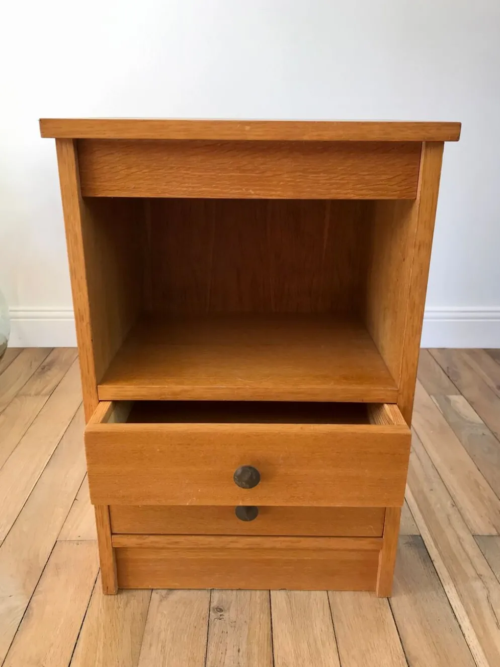 Meuble de rangement chêne années 50