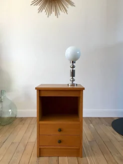 Meuble de rangement chêne années 50