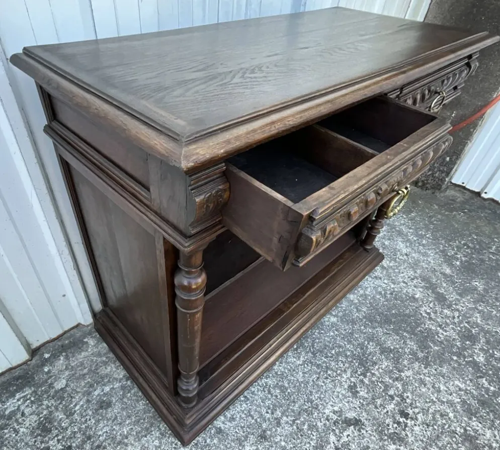 Meuble De Rangement En Chêne Massif – Style Campagnard, Fin XIXe Siècle