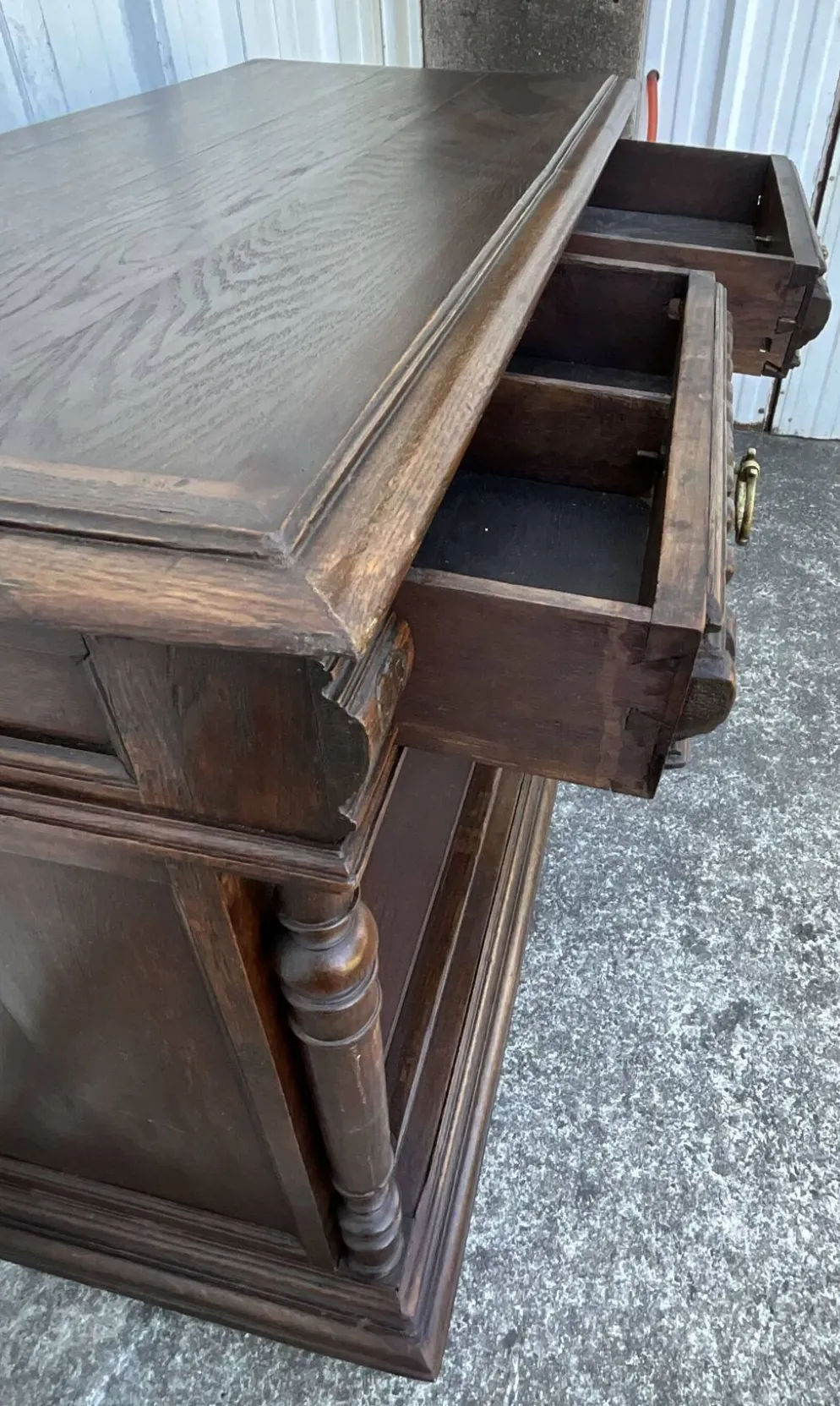 Meuble De Rangement En Chêne Massif – Style Campagnard, Fin XIXe Siècle