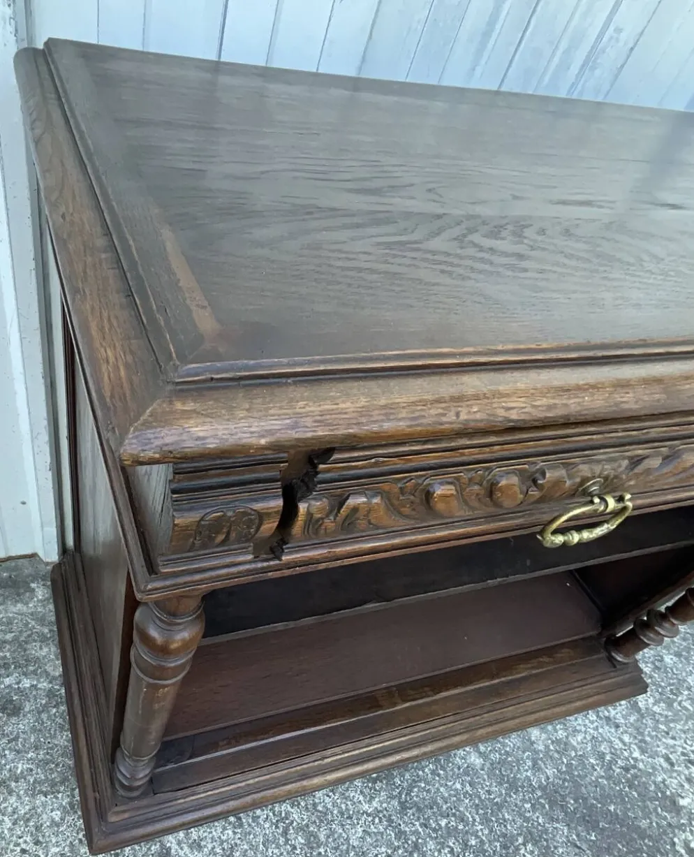Meuble De Rangement En Chêne Massif – Style Campagnard, Fin XIXe Siècle