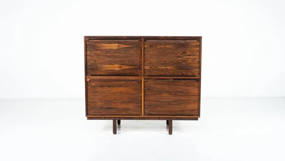 Meuble de rangement moderne du milieu du siècle dans le style de Gianfranco Frattini, Italie, années 1960