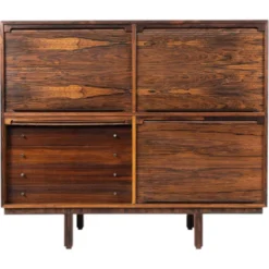 Meuble de rangement moderne du milieu du siècle dans le style de Gianfranco Frattini, Italie, années 1960