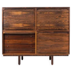 Meuble de rangement moderne du milieu du siècle dans le style de Gianfranco Frattini, Italie, années 1960