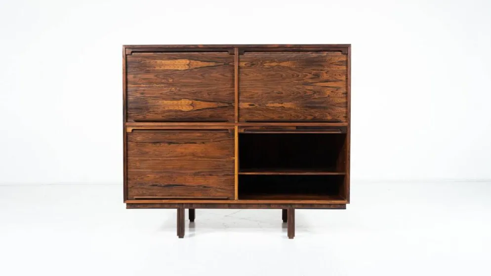 Meuble de rangement moderne du milieu du siècle dans le style de Gianfranco Frattini, Italie, années 1960