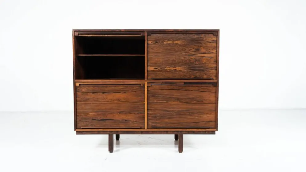 Meuble de rangement moderne du milieu du siècle dans le style de Gianfranco Frattini, Italie, années 1960