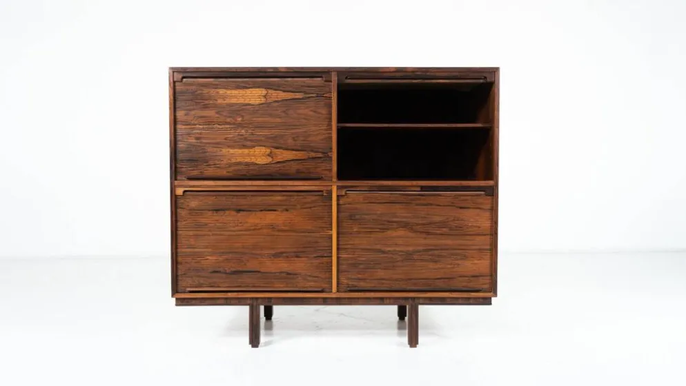 Meuble de rangement moderne du milieu du siècle dans le style de Gianfranco Frattini, Italie, années 1960