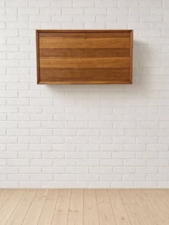 Meuble de rangement pour disques vinyles/lecteur de musique en teck par Poul Cadovius pour Cado, années 1960.