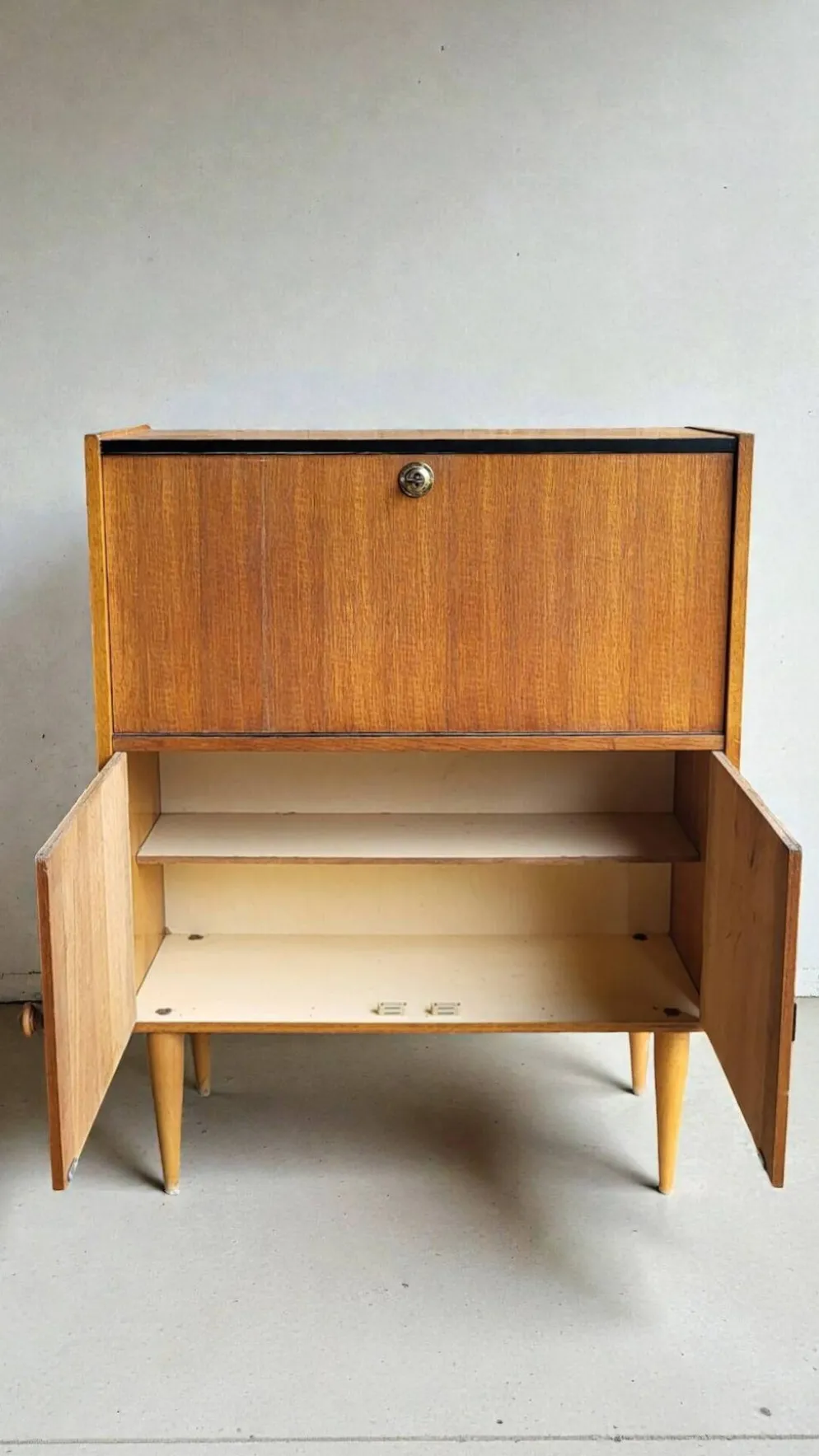 Meuble de rangement secrétaire Années 50-60