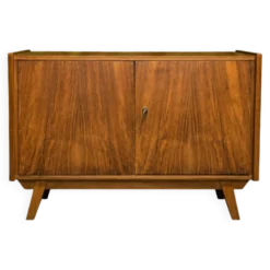 Meuble de rangement vintage en noyer 1960